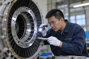 航空部件质量检查,场景示意